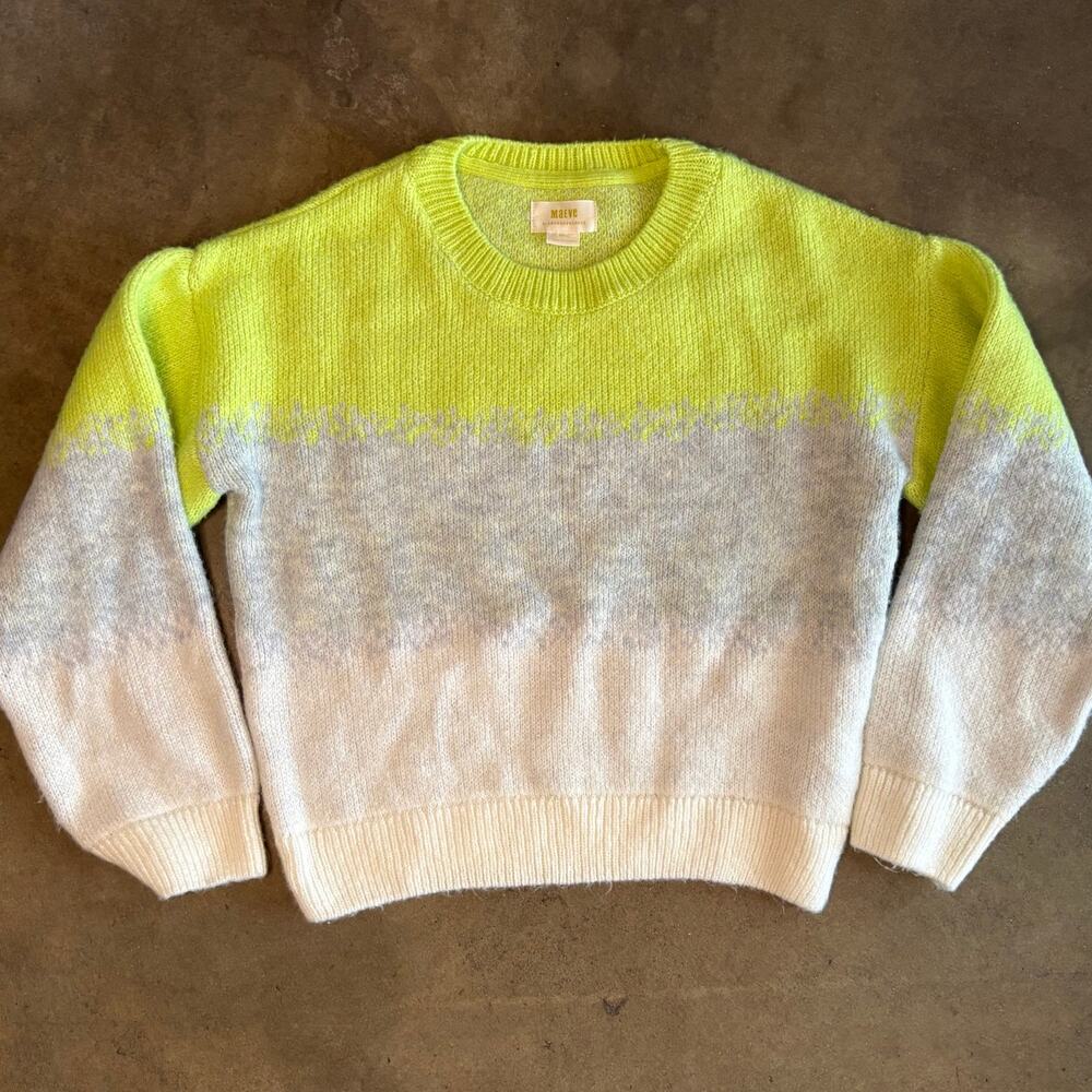 Maeve Anthropologie Neon Gradient Pullover Sweater Womens Small